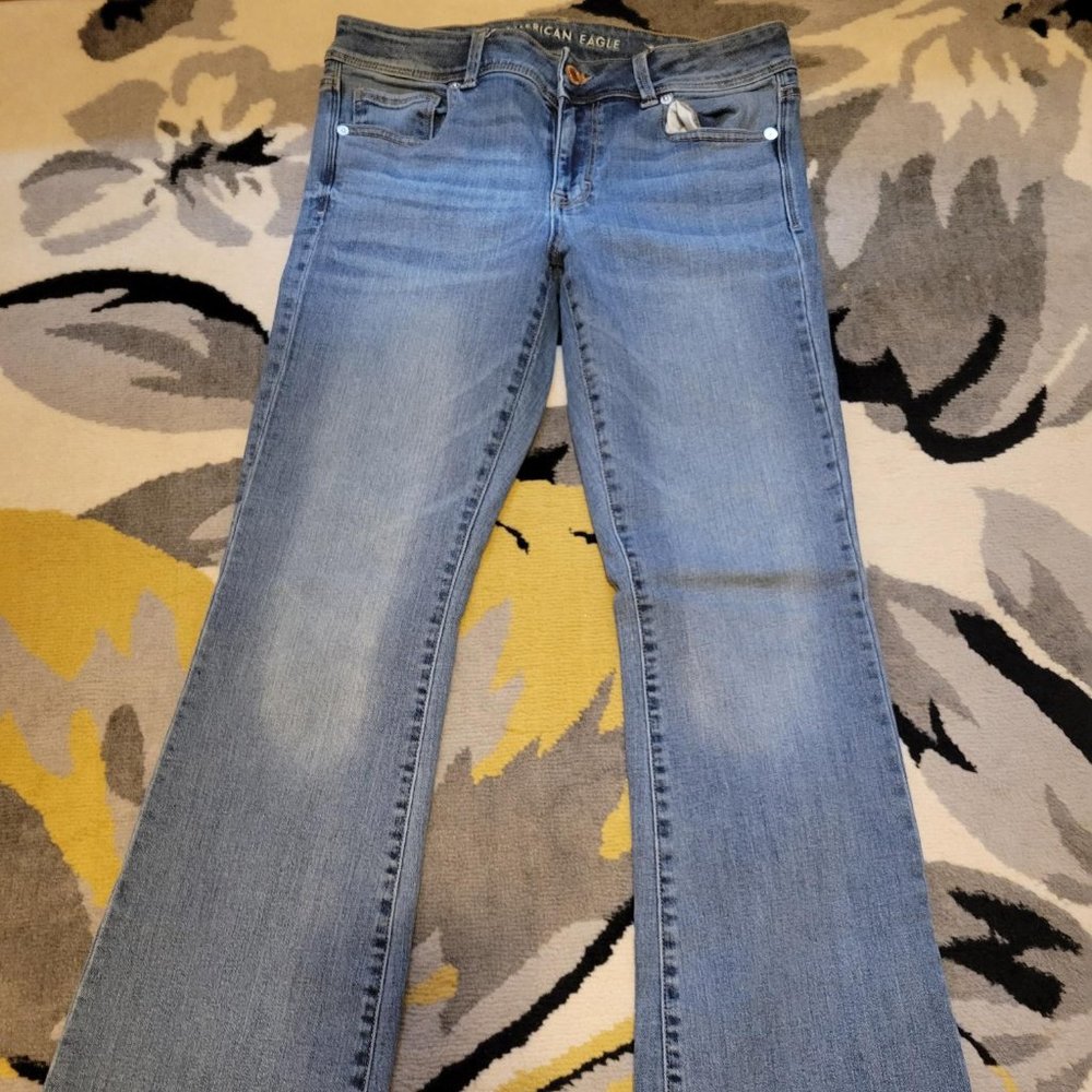 American Eagle, 12 regular, faded stonewash